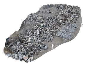 3D demolished building ultra hd