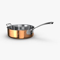 Kitchen Pan Rack 02 Saute Pan