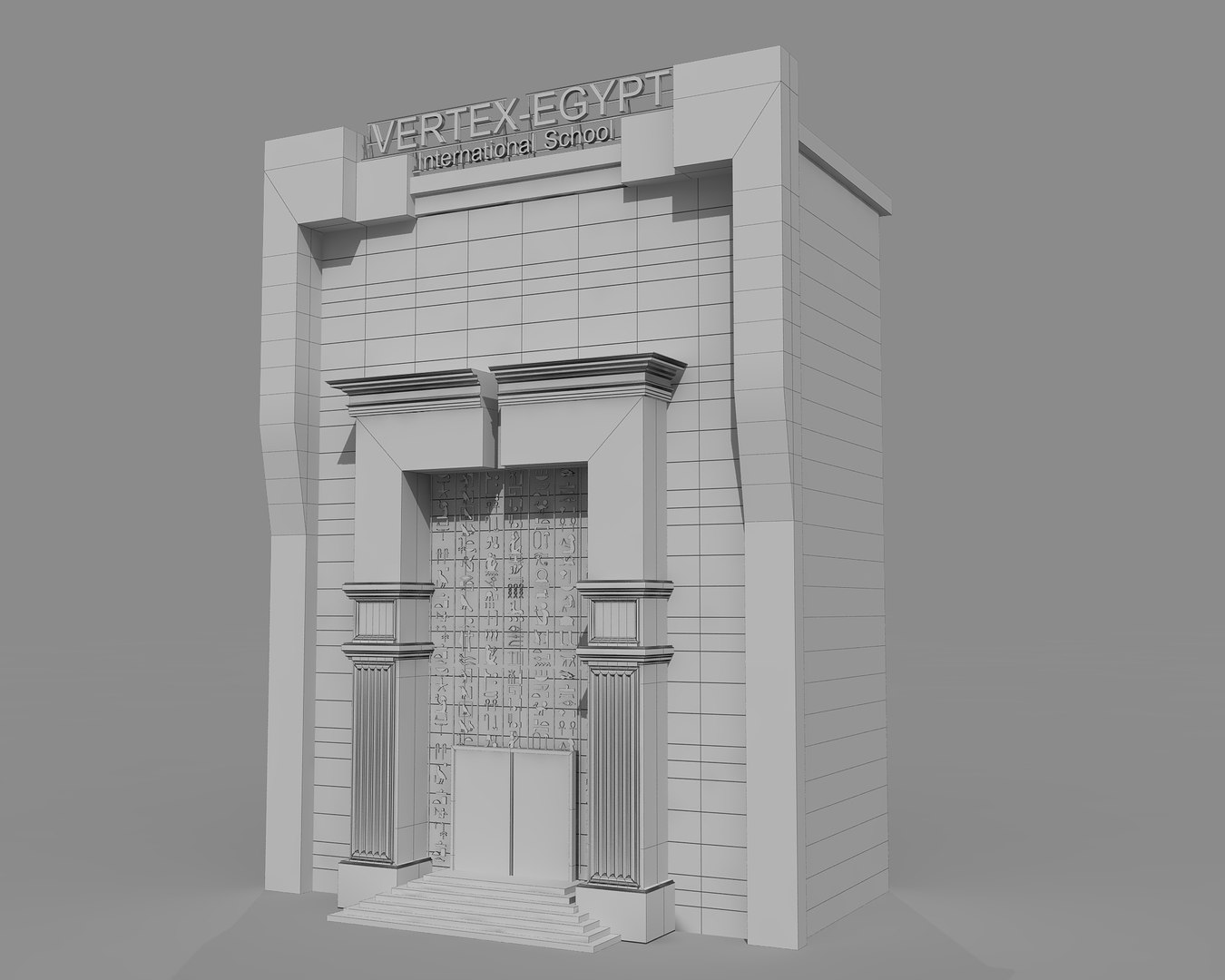 3D 0210 - Building Entrance Model - TurboSquid 2241483