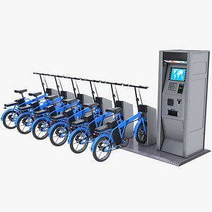 Sharing System Citi Bike Pay Station with Bicycles