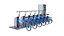 3D Sharing System Citi Bike Pay Station with Bicycles model
