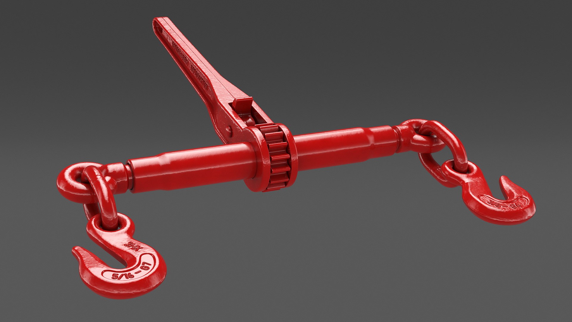 Ratchet Load Binder Red 3D Model - TurboSquid 2268618