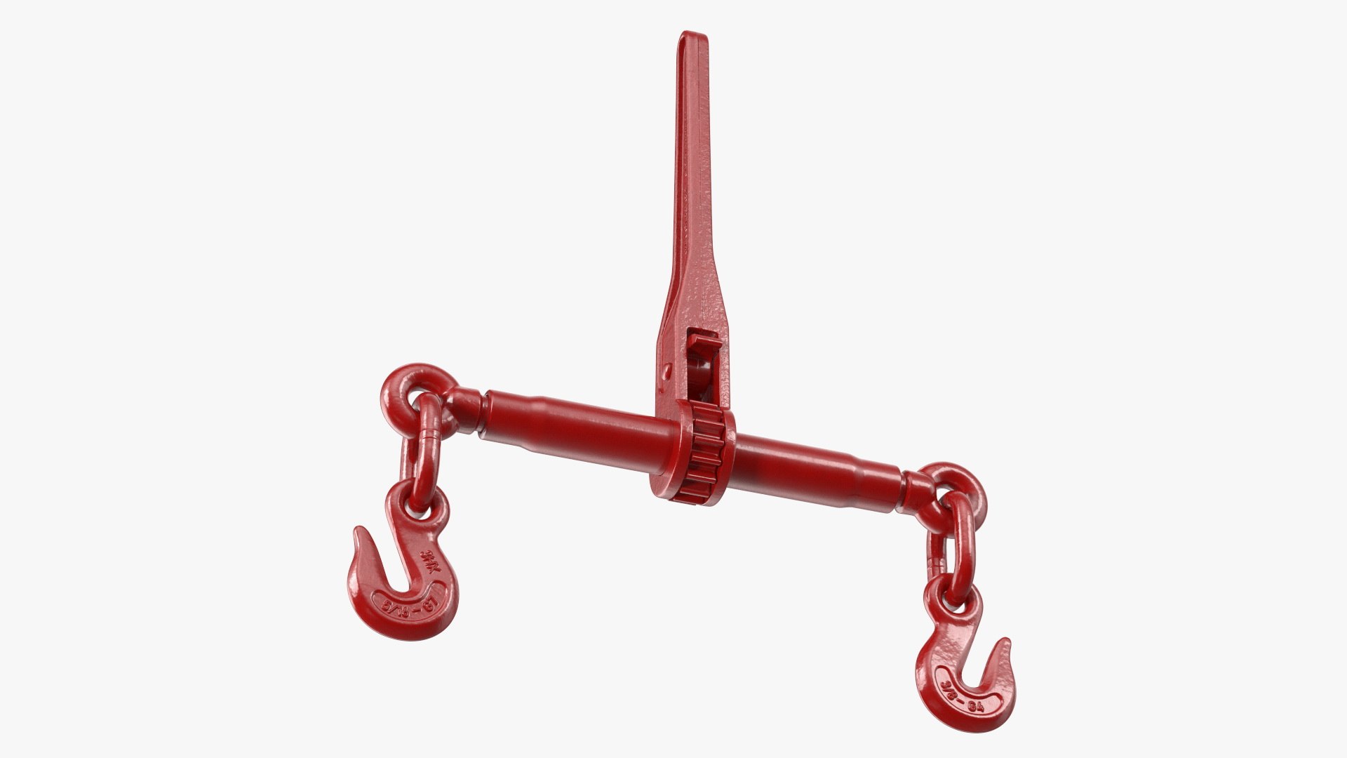 Ratchet Load Binder Red 3D model preview