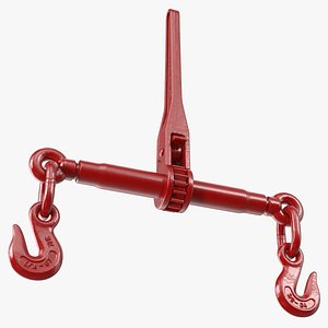 Ratchet Load Binder Red 3D model
