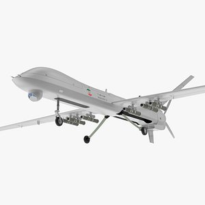 Iranian Dron Qods Mohajer 10 3D