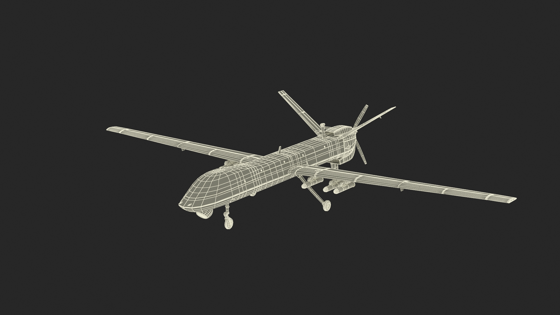 Iranian Dron Qods Mohajer 10 3D TurboSquid 2225794