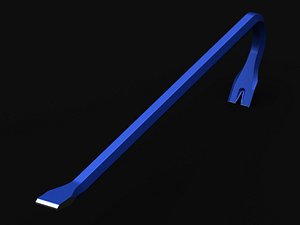 3D 600mm Wrecking Bar model