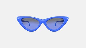 Sunglass Vintage B10 Dark Blue - Character Design Fashion