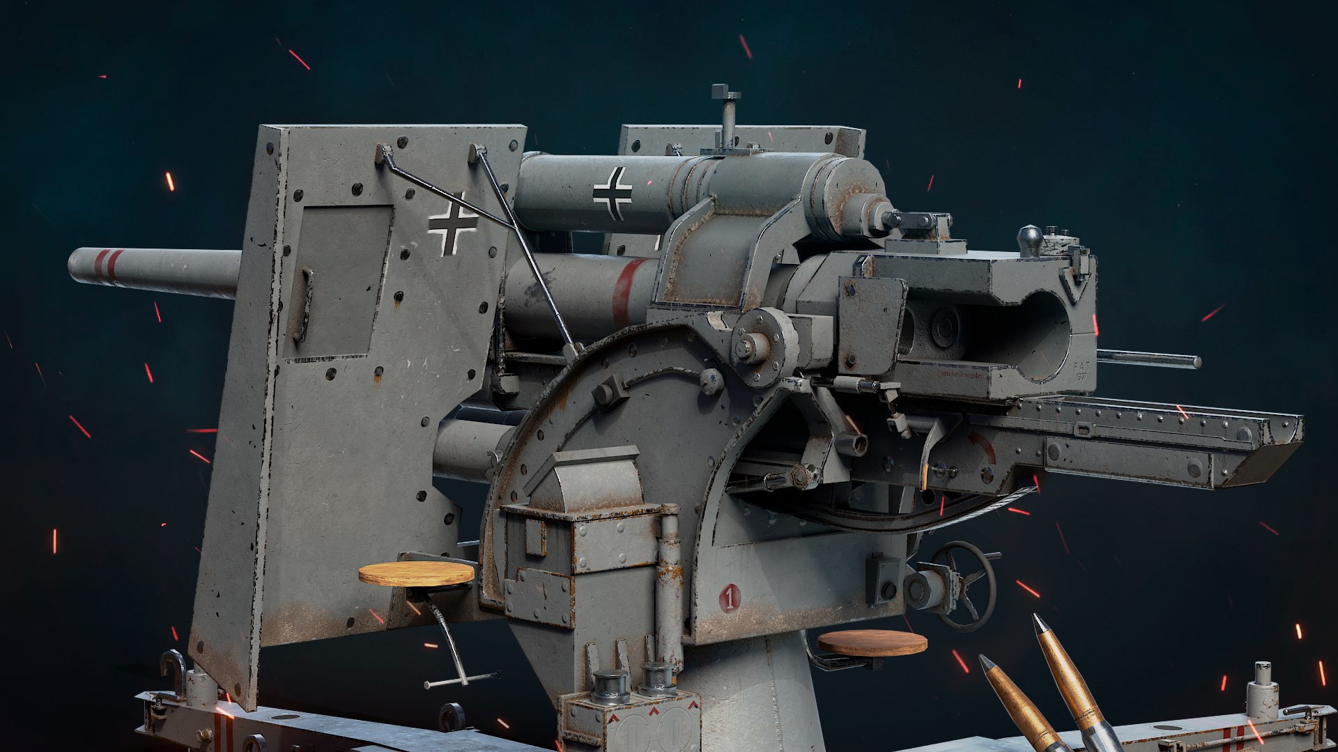 3D flak cannon gameready 88 model https://p.turbosquid.com/ts-thumb/Tl/pLPFKk/1bWfjfz7/render8/png/1588365403/1920x1080/fit_q87/206ffaf0bbc0d279c89e1831e2cd6c495c011e28/render8.jpg