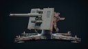 88 Flak Cannon Gameready