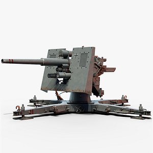 88 Flak Cannon Gameready