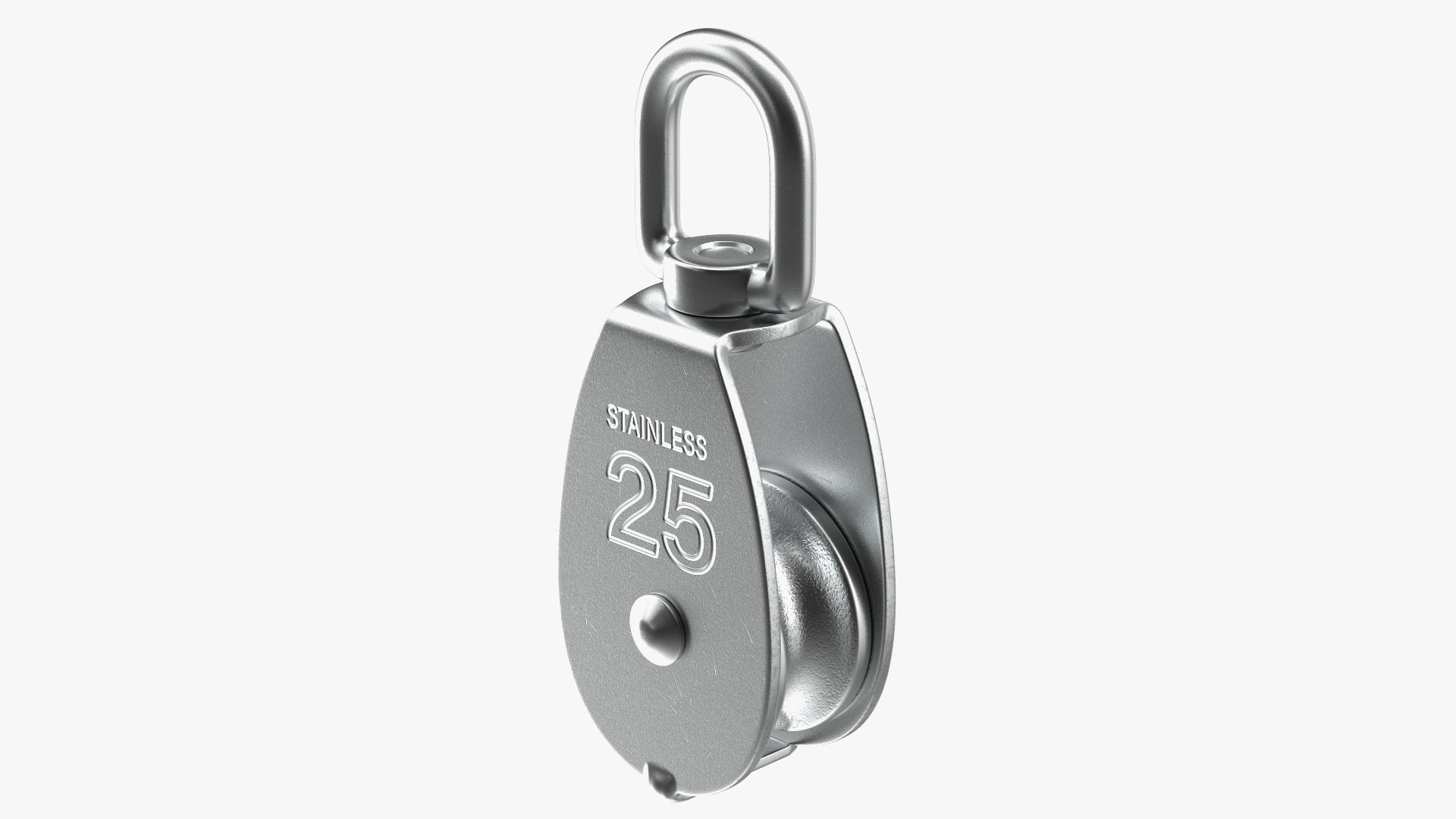 M25 Single Wheel Swivel Pulley 3D model preview