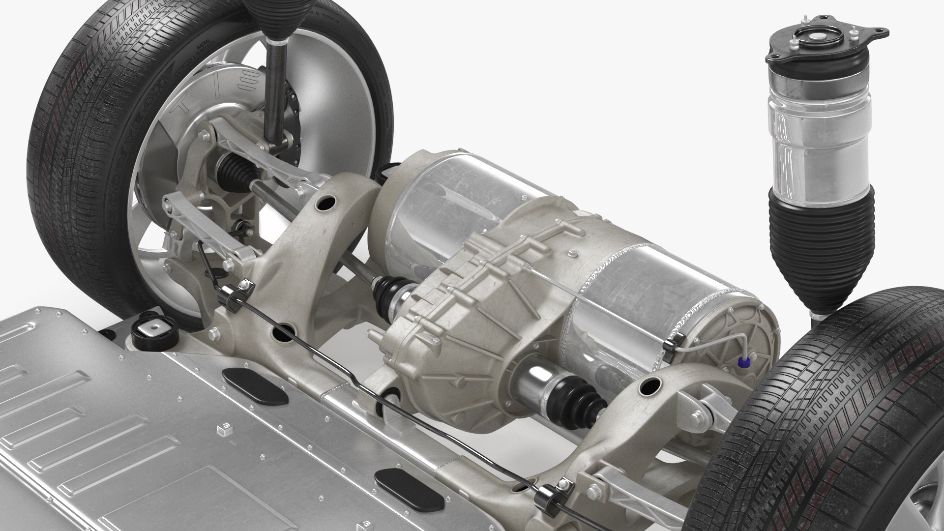Electric Vehicle Chassis And Battery Pack 3D Model - TurboSquid 2267779