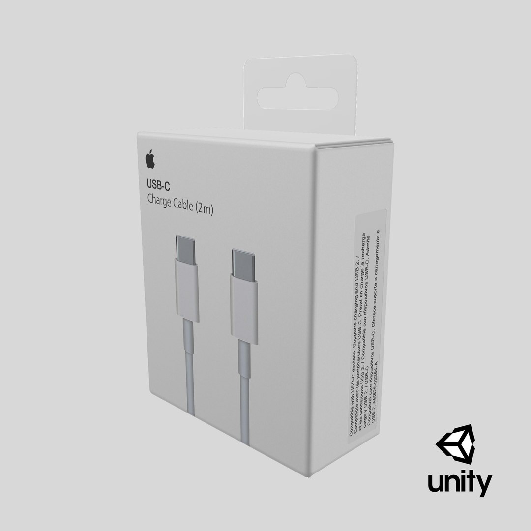 Apple USB-C Charge Cable Packaging 3D model https://p.turbosquid.com/ts-thumb/Tl/ti7X6n/JK/stemcell_unity_render/png/1717509029/1920x1080/fit_q87/c96e8fb4f8a60d7e8b767cc16c0eac3c9be80641/stemcell_unity_render.jpg