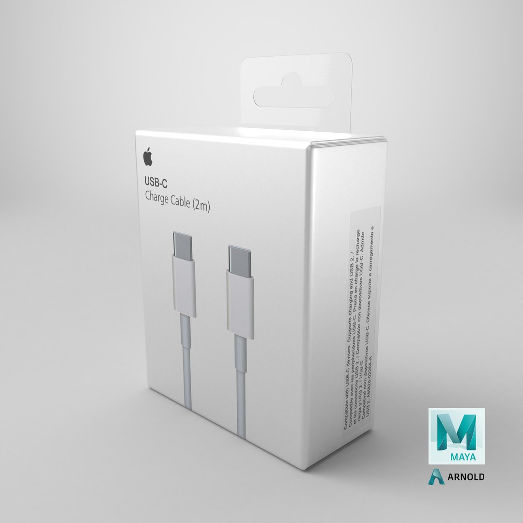 Apple USB-C Charge Cable Packaging 3D model https://p.turbosquid.com/ts-thumb/Tl/ti7X6n/Mr/stemcell_maya_arnold_render/png/1717509016/1920x1080/fit_q87/8cee3a2cae8bd18cbc3f2ed21357d0d47d6bb058/stemcell_maya_arnold_render.jpg