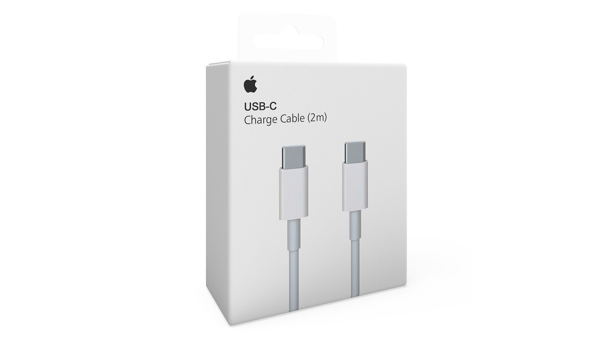 Apple USB-C Charge Cable Packaging 3D model preview