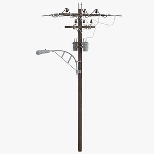 Utility Pole 3D model