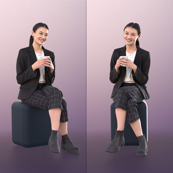 woman young business 3D model