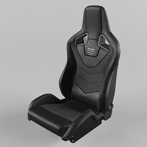 3D RECARO Sportster GT Leather Fabrics Seat model