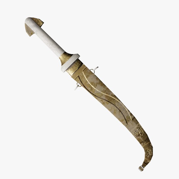 3D Arabic Dagger
