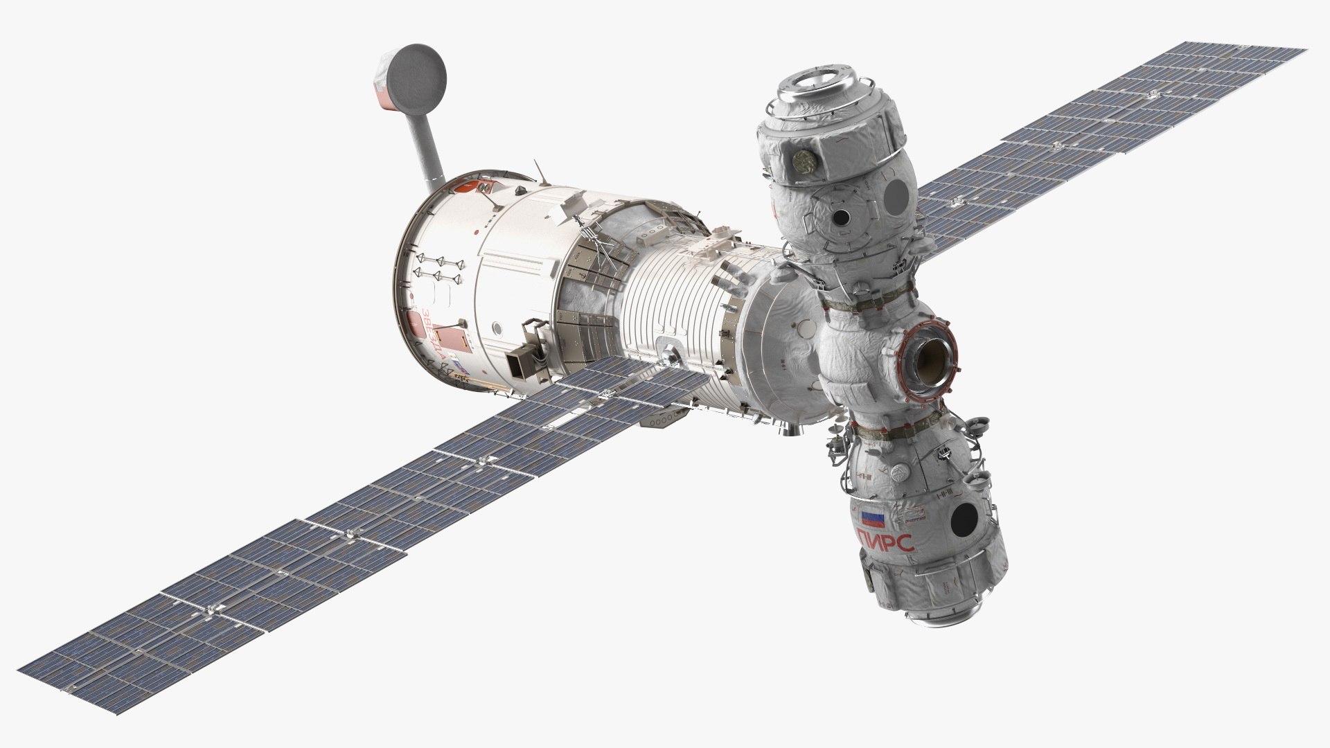 ISS Zvezda with Poisk and Pirs Modules 3D - TurboSquid 1853397