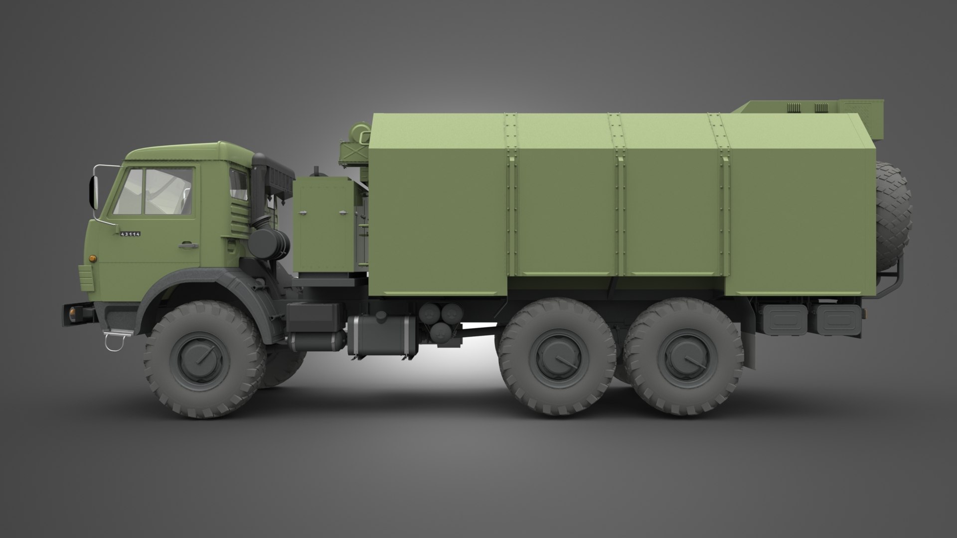 Kamaz 43114 3d Model