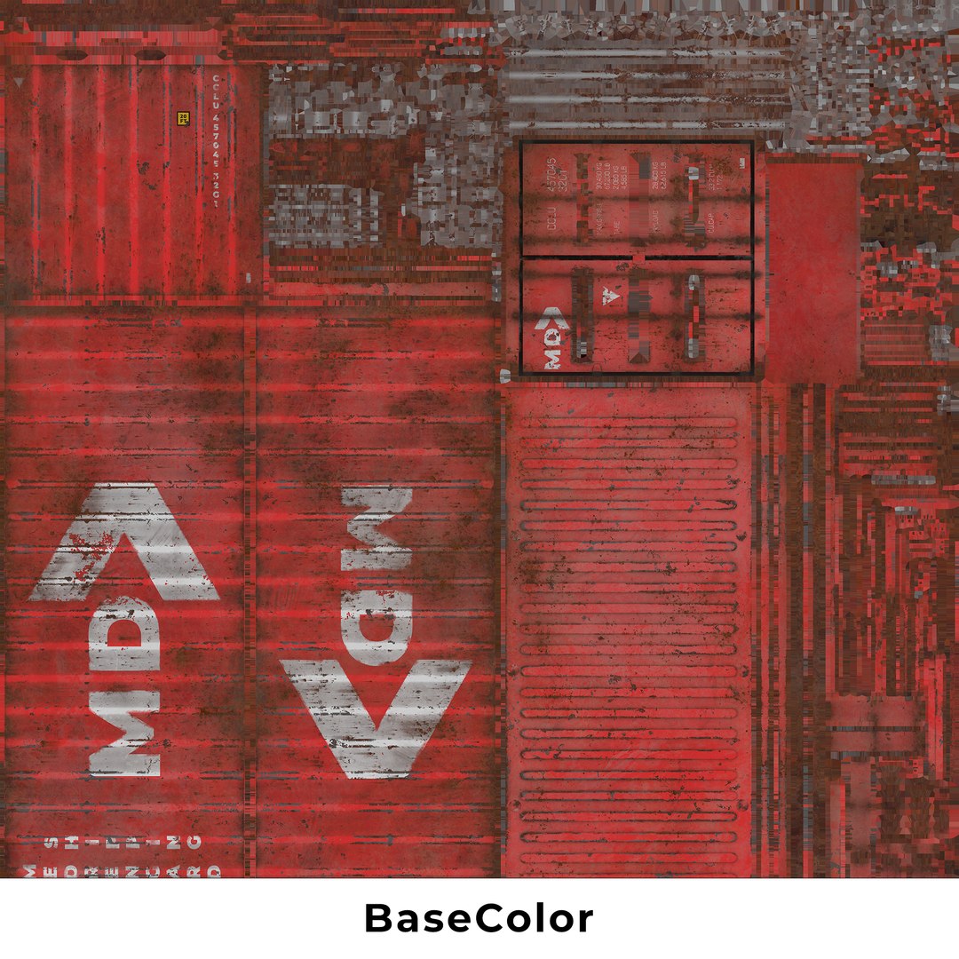 Shipping Container 20ft Red Color Low-poly 3D Model - TurboSquid 2337537