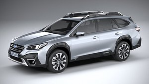 3D Subaru Outback Active 2024 model