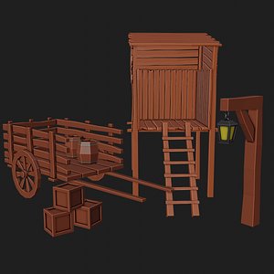 Wooden medieval pack