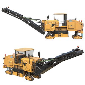 3D model Cold planer industrial machine