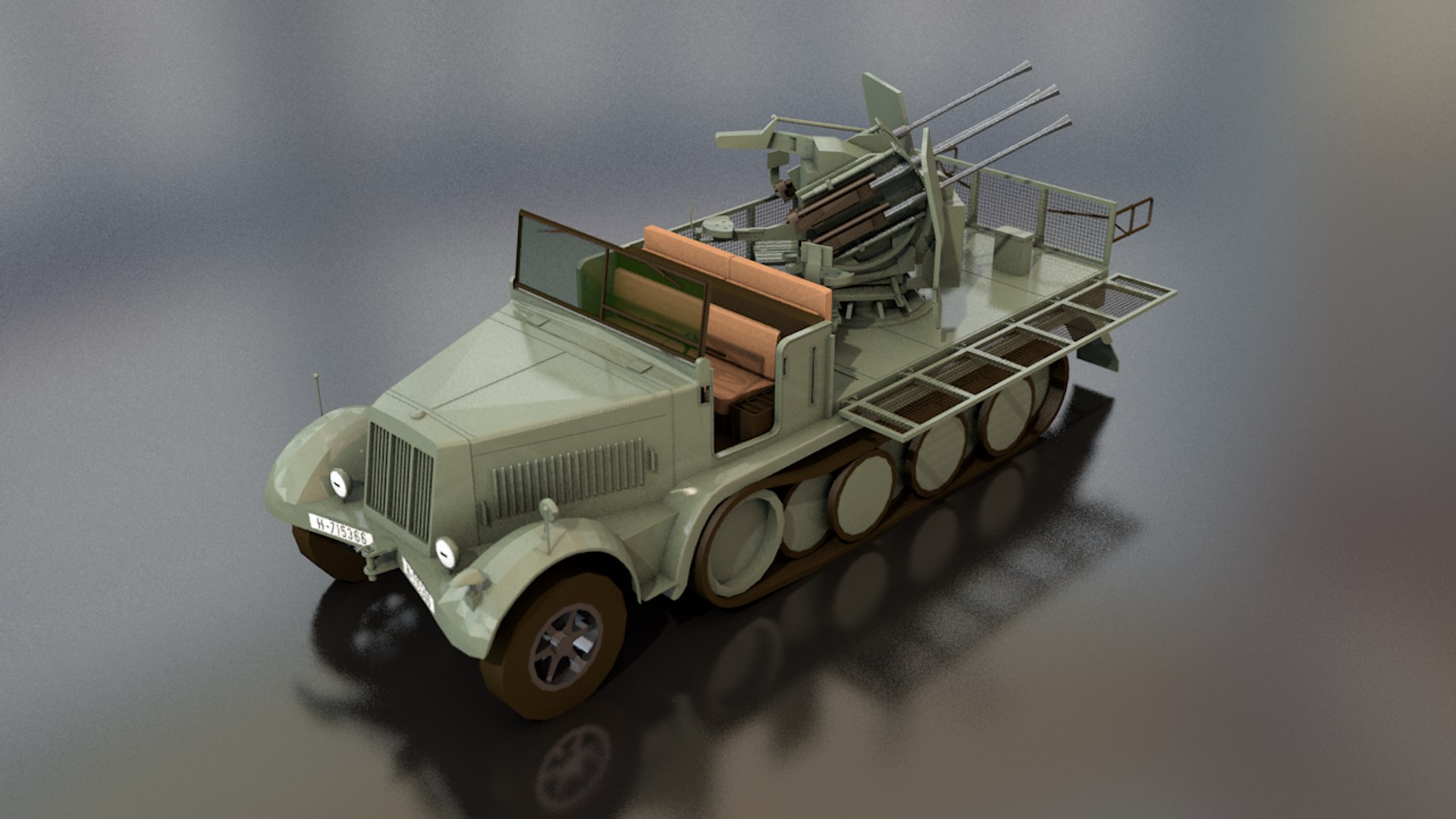 3D sdkfz 71 sonderkraftfahrzeug military vehicle - TurboSquid 1444866