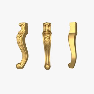 CNC table leg furniture 09 3D model