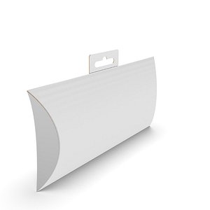 Pillow Pack Packaging Box with Hanger Hole