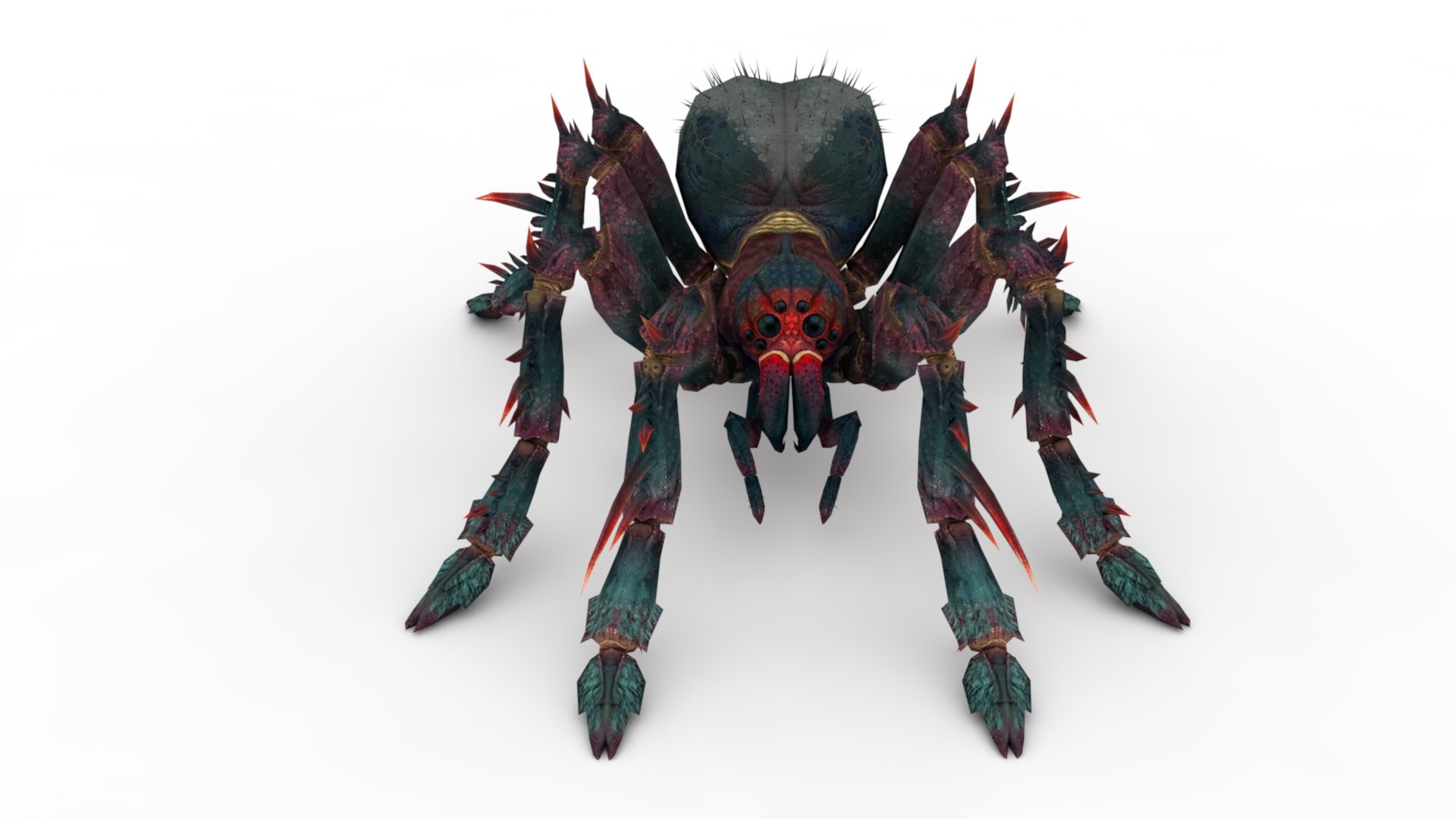 Black Spider 3d Model - Turbosquid 1916412