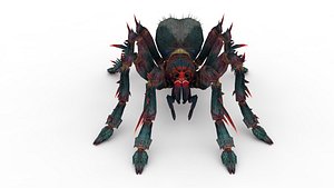 Black spider 3D model