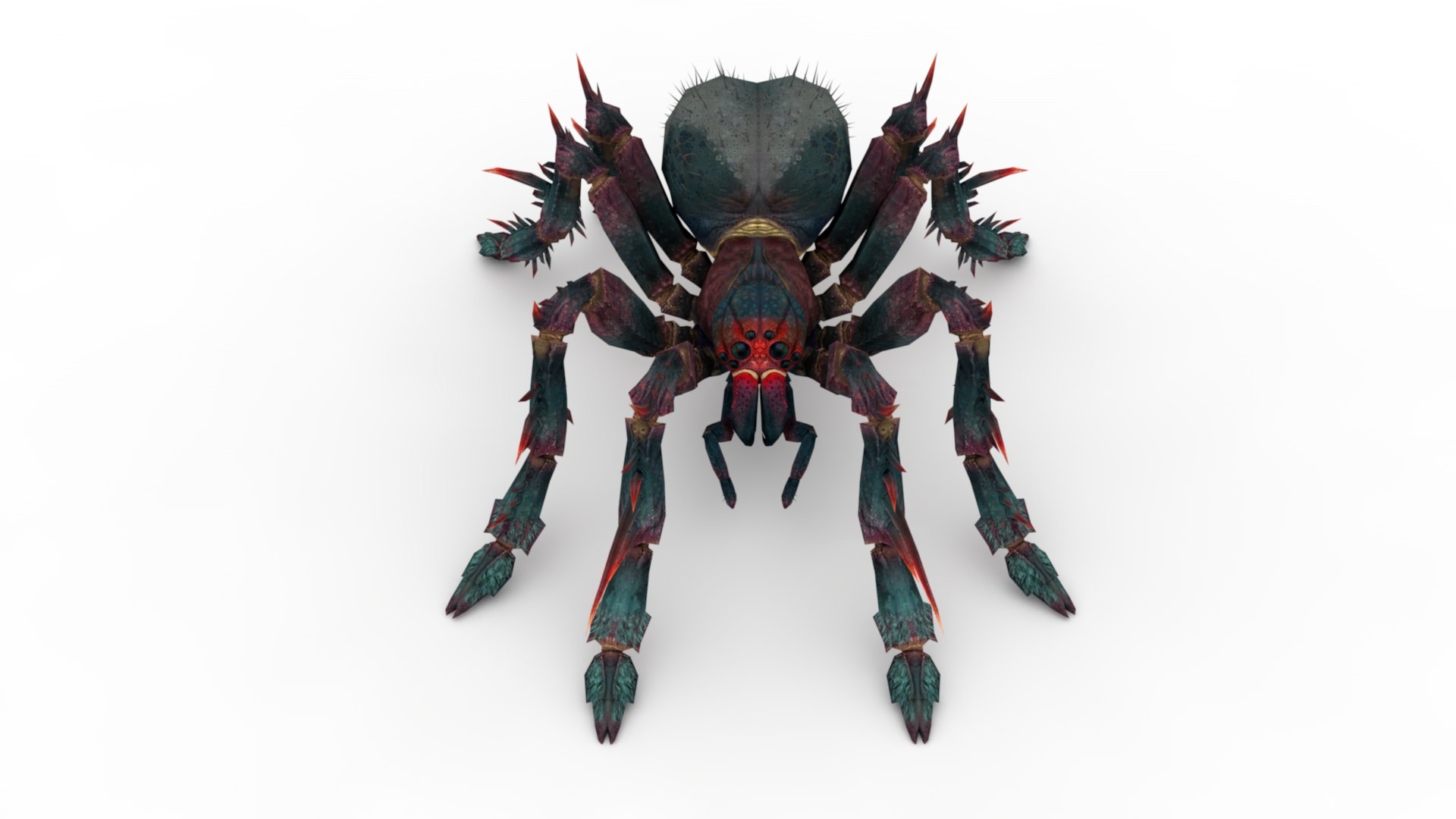 Black Spider 3D Model - TurboSquid 1916412