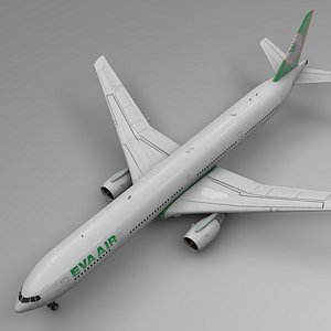 3D eva air boeing 777-300er model