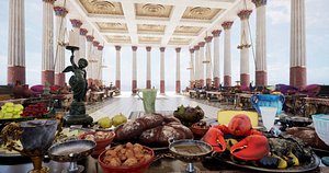Roman  Greek Feast Food Megapack PBR