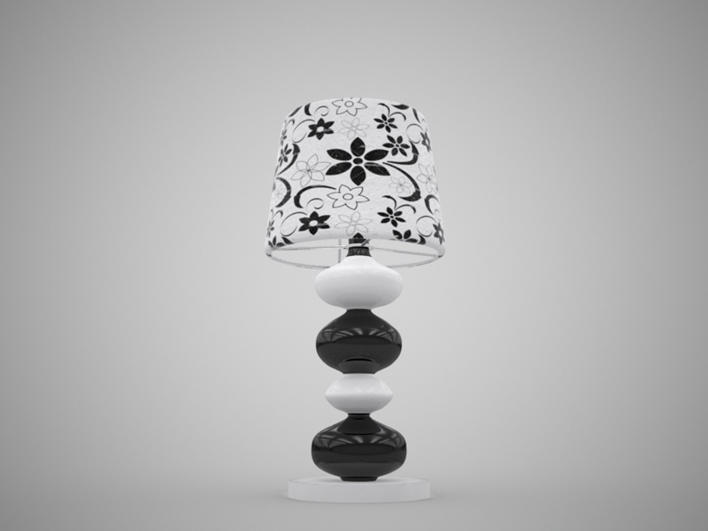 free table lamp jysk 3d model