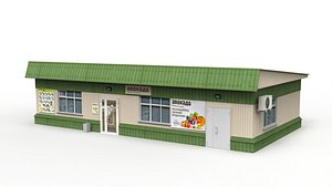 3D model Grocery store