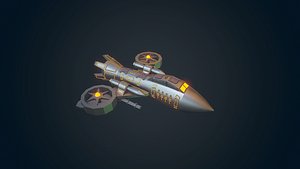 Sci-fi Military drone - 03