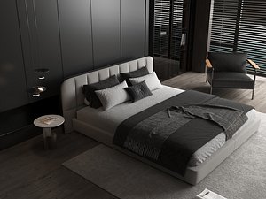 Modern bedroom model
