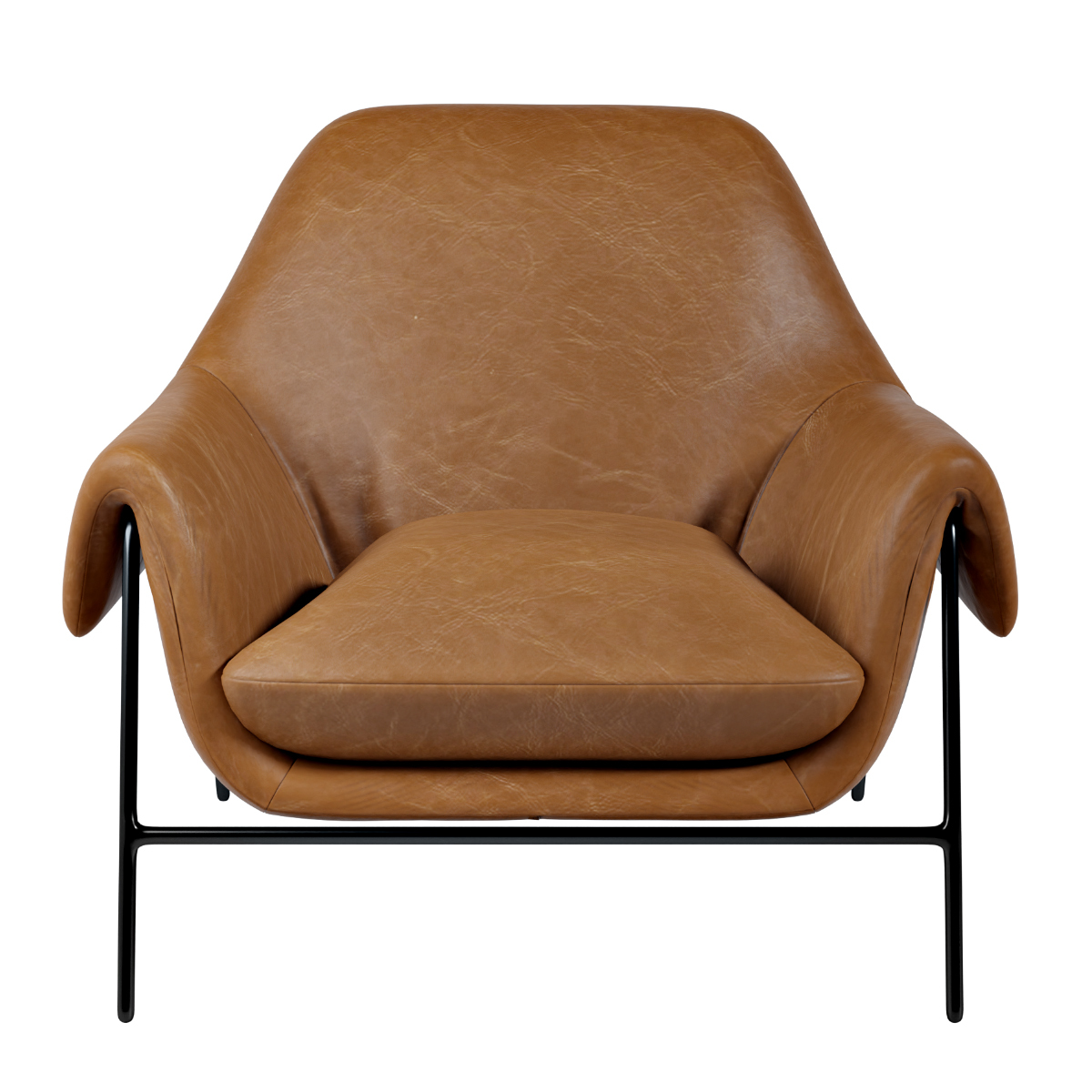 Hooker Furniture Living Room Ambroise Metal Frame Club Chair Modelo 3D