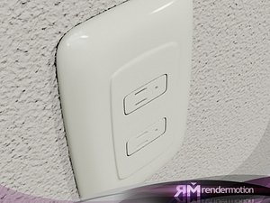 D1.C4.21 Curved Electrical outlet-Toma electrica curveada
