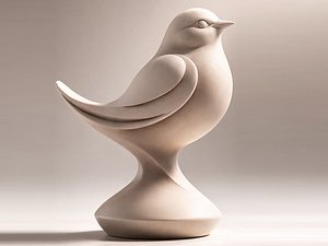 Sparrow Sculpture - 3D Print model 3D