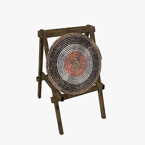 Medieval Archery Target 3D model