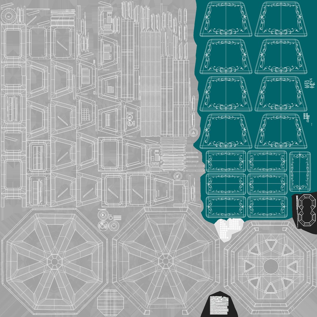 Three Detailed Rides Amusement Park 3D model - TurboSquid 2096773