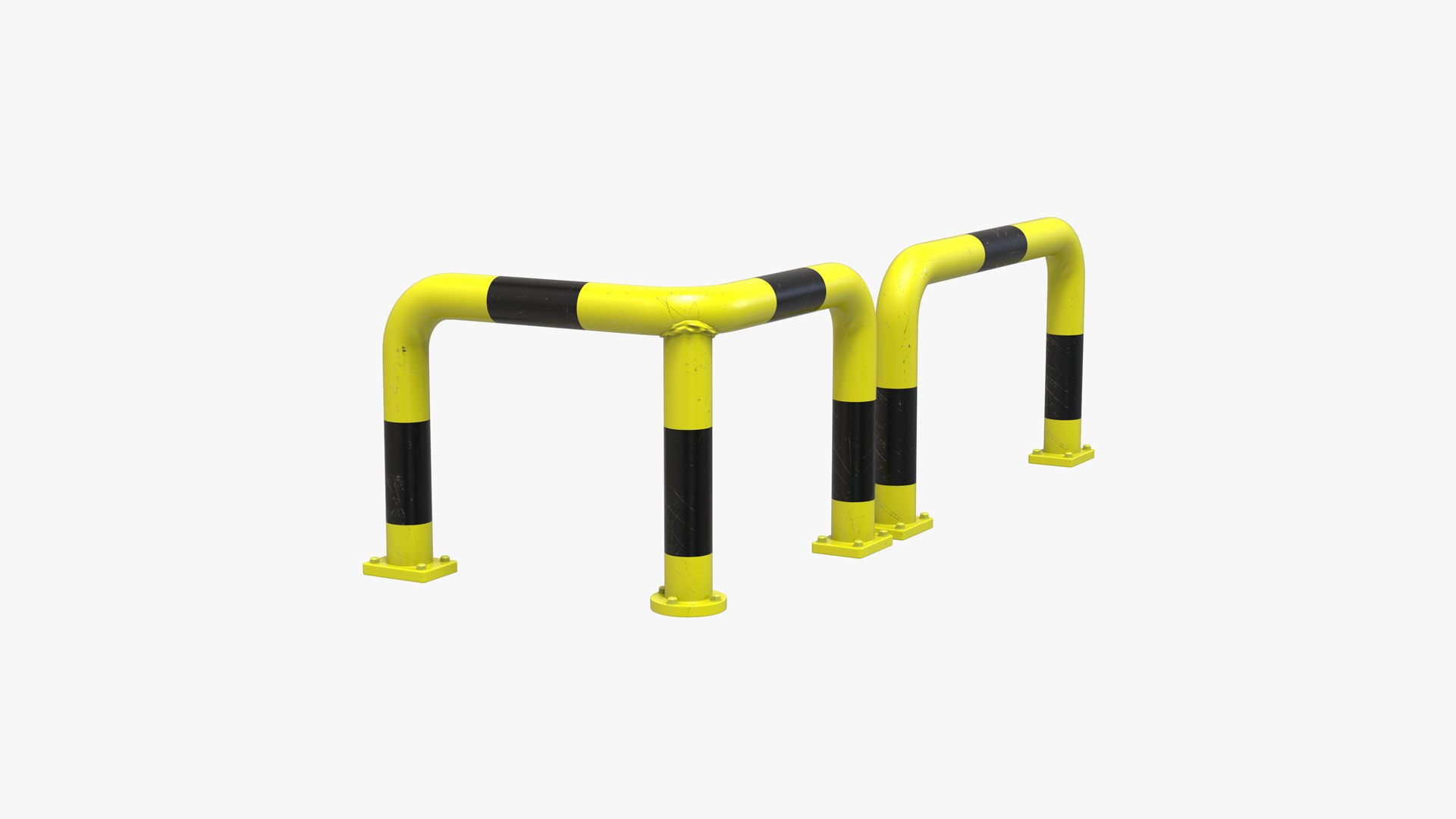 Safety Barrier Angle Protection 3D Model - TurboSquid 1858229