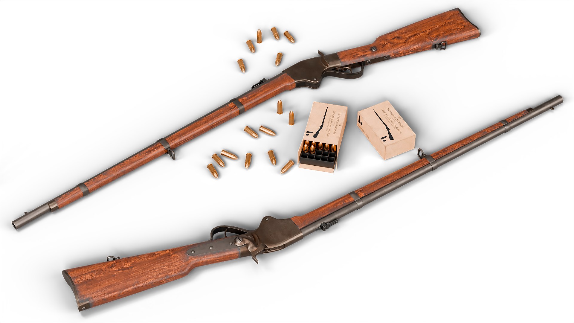 Spencer Repeating Rifle 3D - TurboSquid 2212855