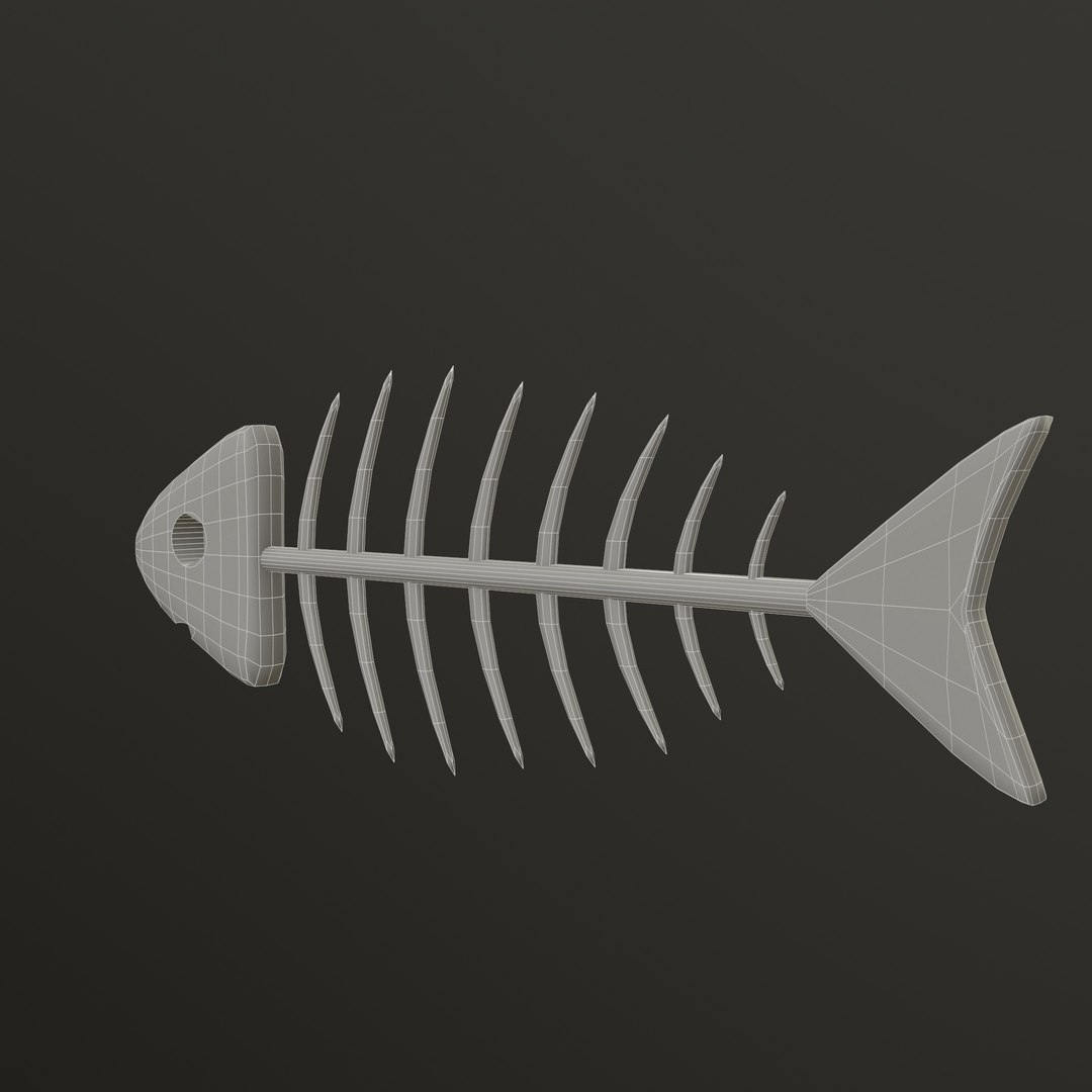 3D Fish Bone - TurboSquid 1882692
